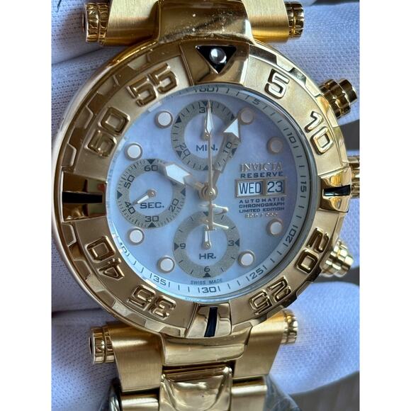 Invicta 13029 Reserve Subaqua Noma I Limited Swiss Valjoux 7750 Mother-of-Pearl - Picture 9 of 12